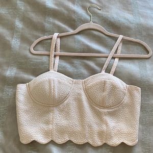 Foreign Exchange Bustier Top Pink